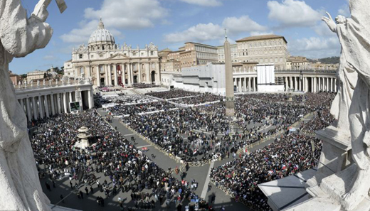 Pope inaugural Mass-march 19-8